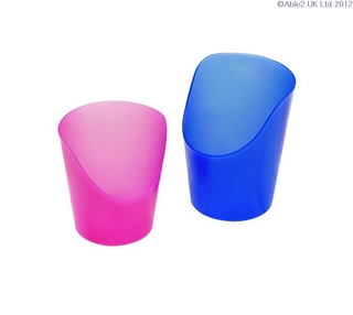 Flexi 59ml Cut Cup Pack of 5 - Blue Eating & Drinking Assistance > Beakers & Cups
