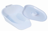 Slipper Bed Pan with Lid