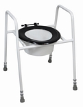Solo Skandia Raised Toilet Seat and Frame - Free Standing