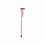 Extendable Plastic Handled Walking Stick with Engraved Pattern - Various Designs